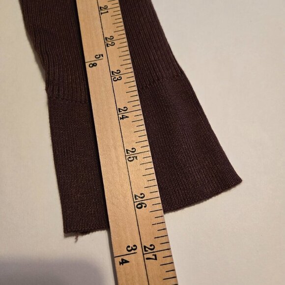 Ashley Stewart Expresso Brown Ribbed Knit Turtleneck Sweater Plus Sz 22/24 - Picture 8 of 10